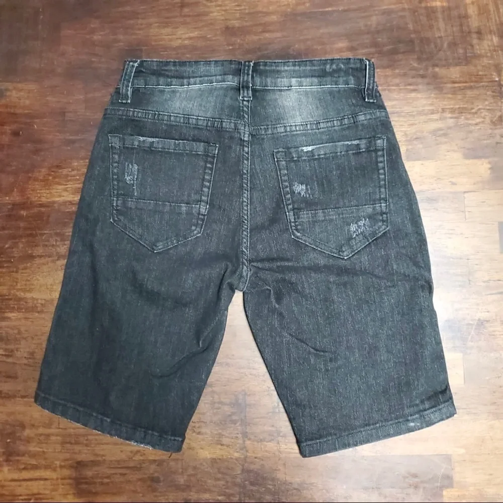 Sz Various denim side stripe jean shorts